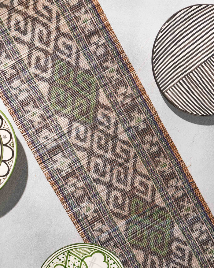 Sitara Ikat Runner - Green