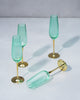 Emerald Champagne Flute - Set of 4