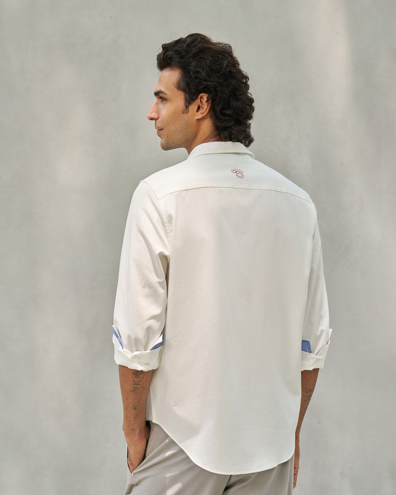 Musafir Pocket Shirt - White