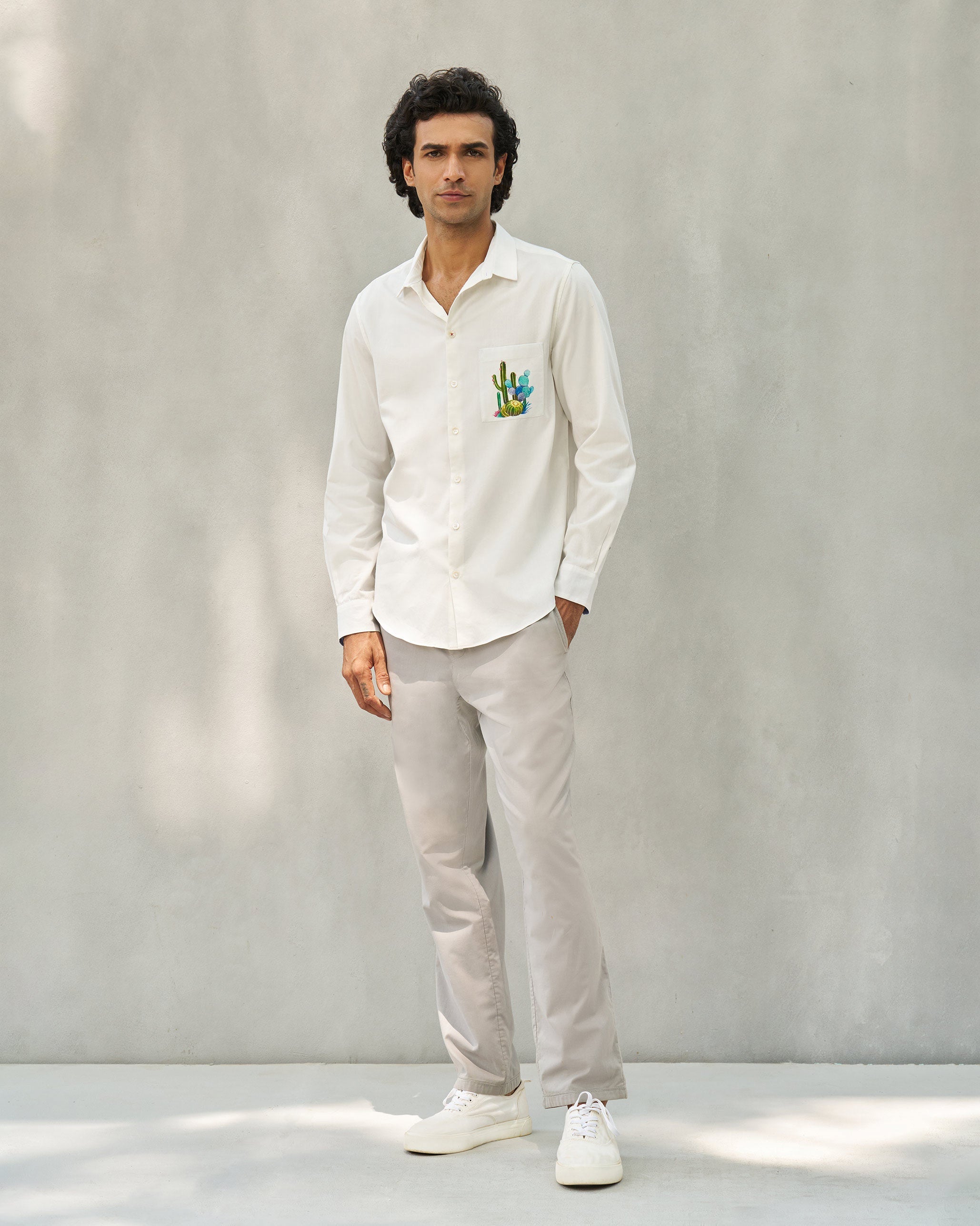 Musafir Pocket Shirt - White