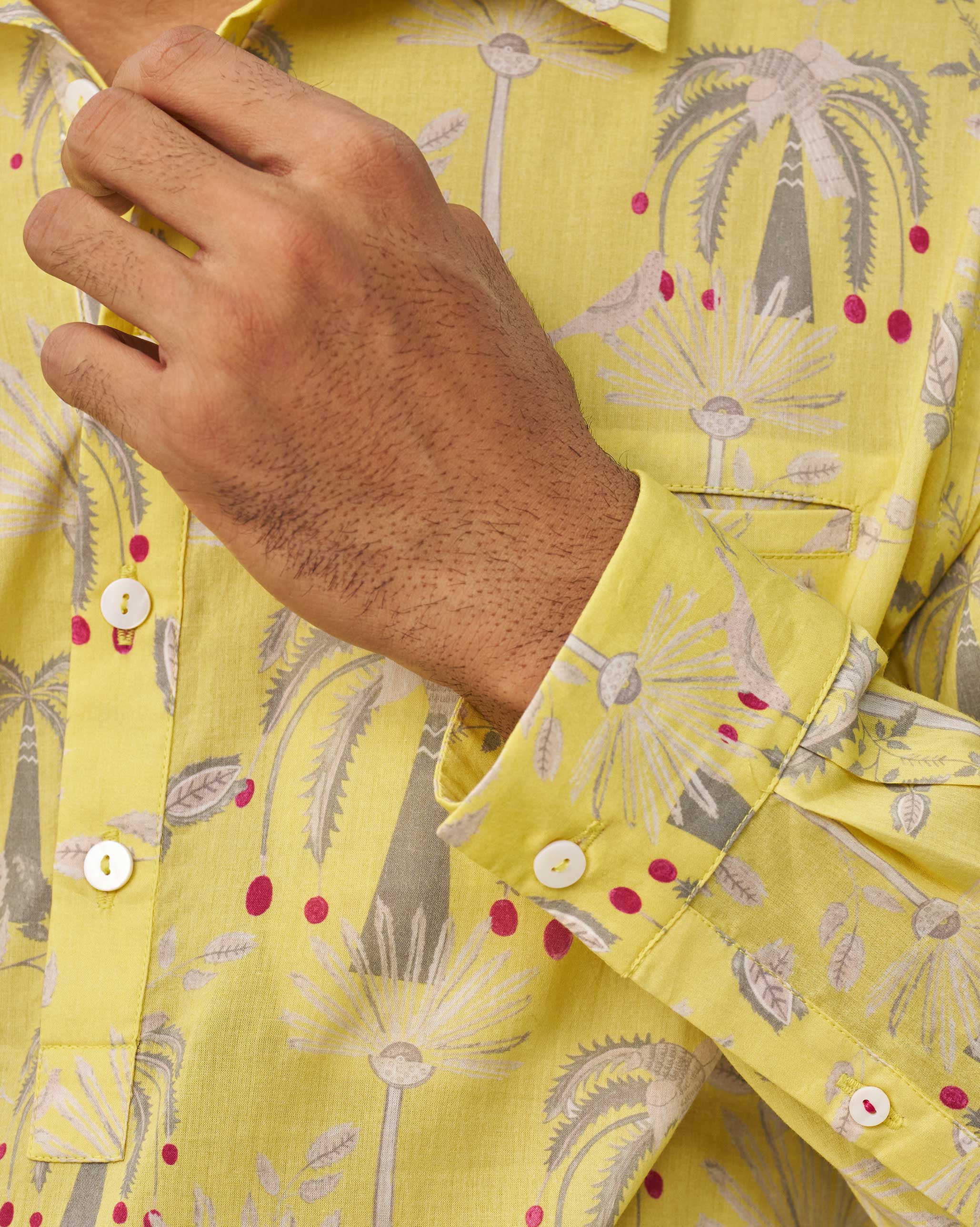 Bouquet Kurta - Yellow