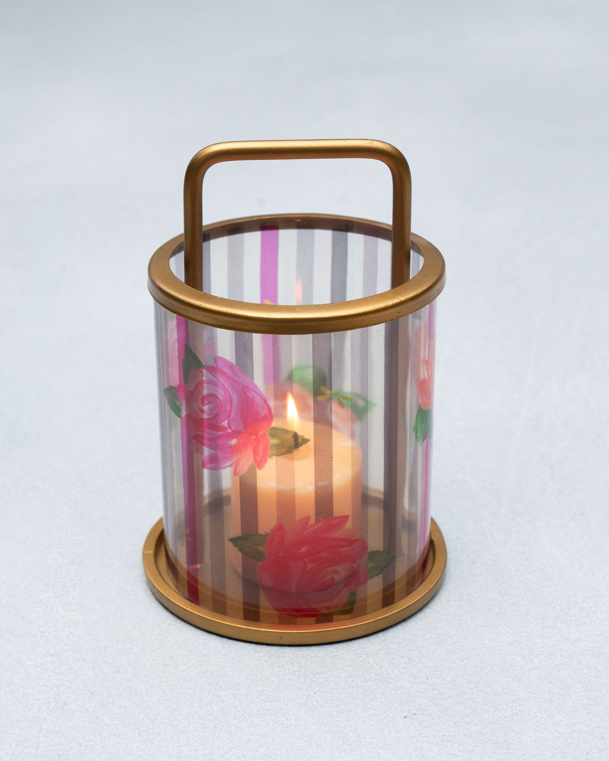 Striped Roses Lantern