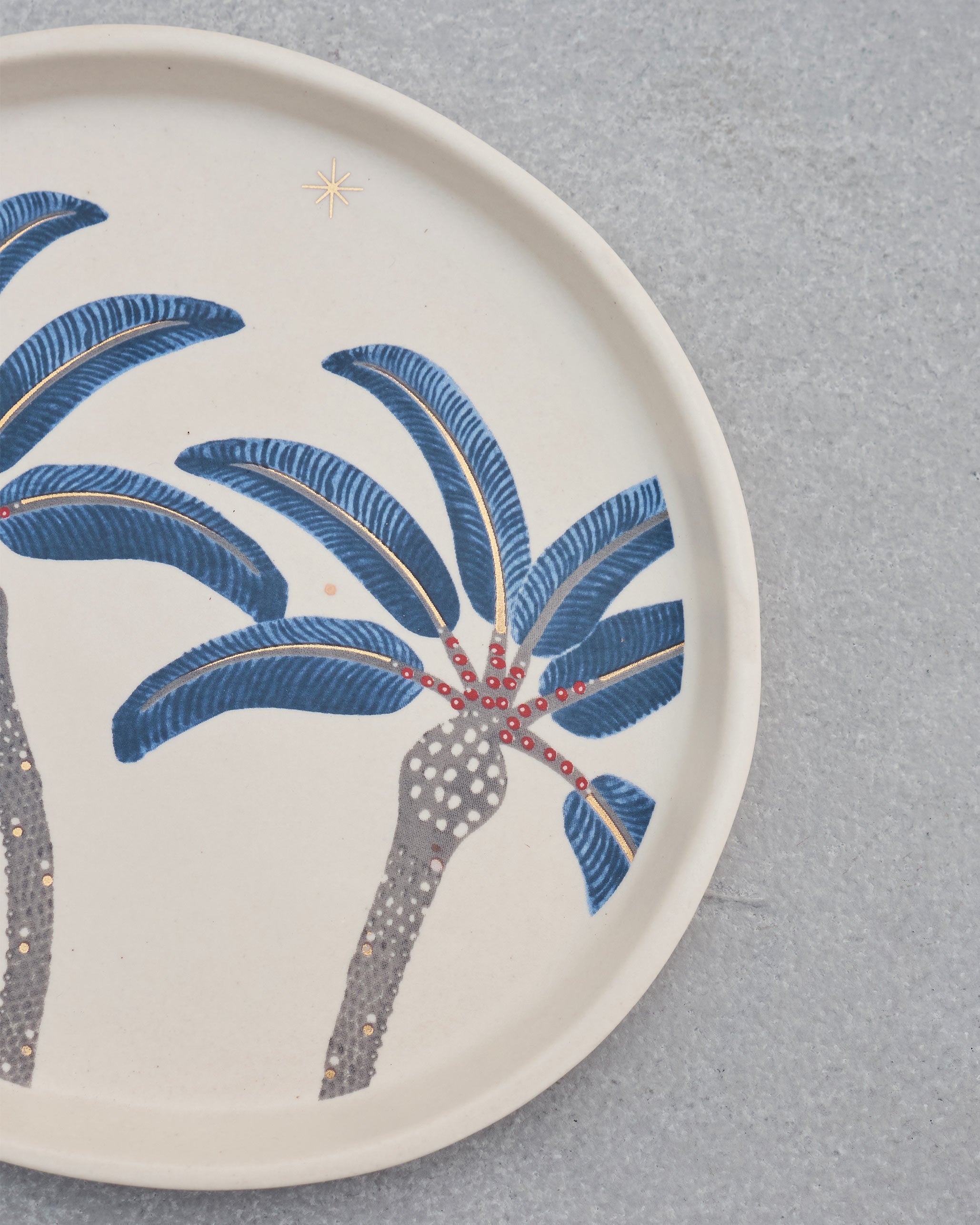 Dancing Palm Dessert Plate