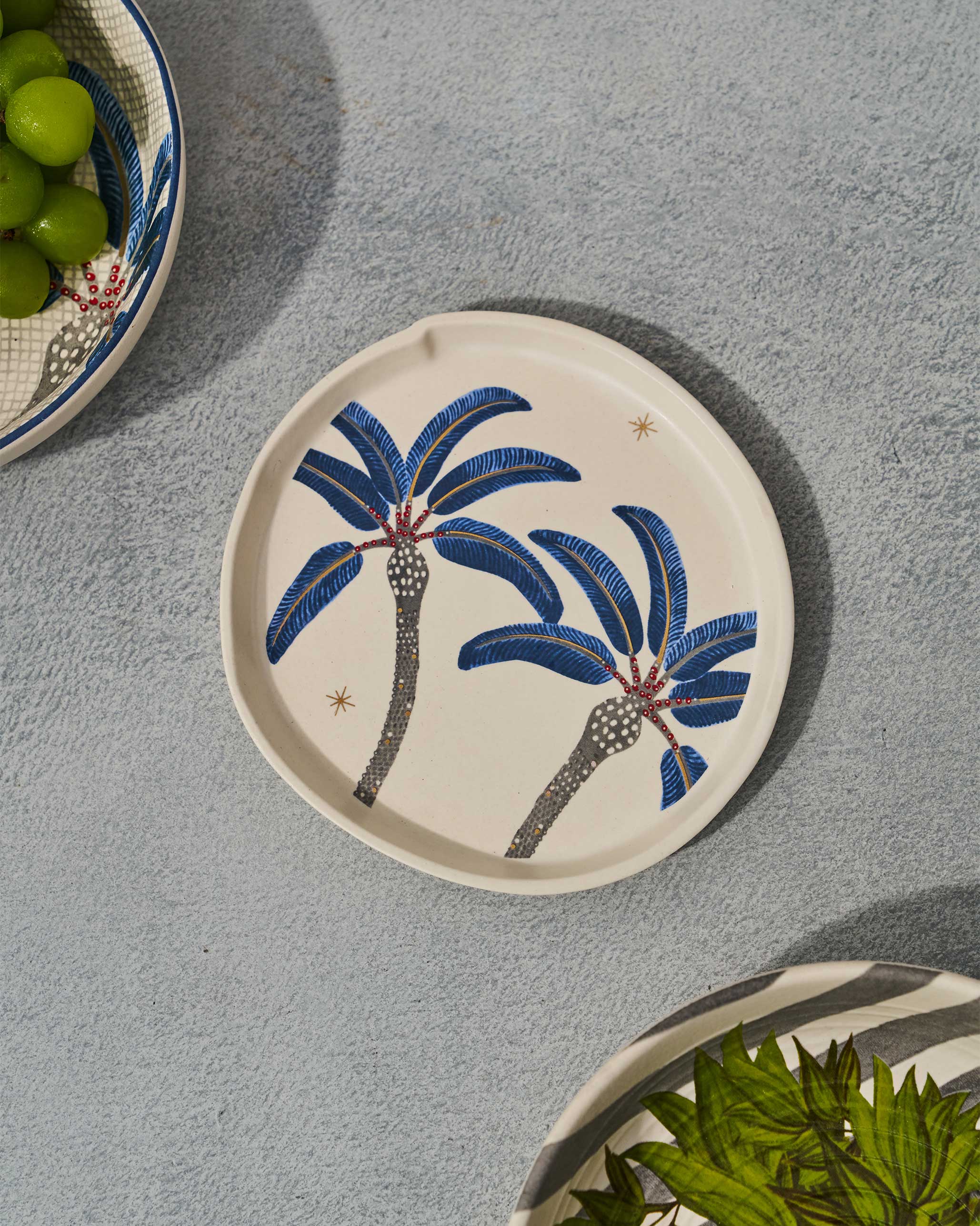 Dancing Palm Dessert Plate