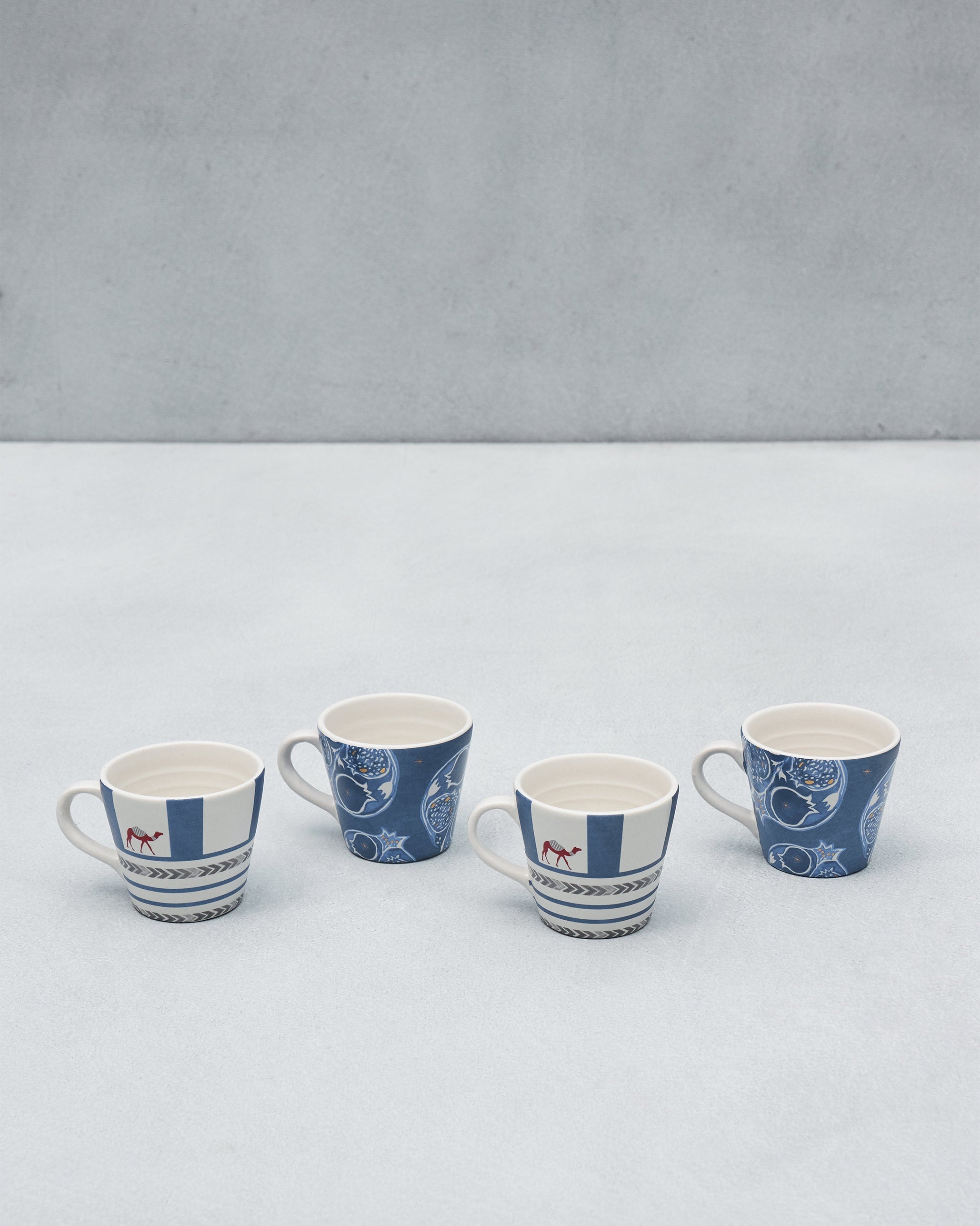 Desert Trail Espresso Mugs - Indigo - Set of 4