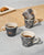 Desert Trail Espresso Mugs - Charcoal - Set of 4