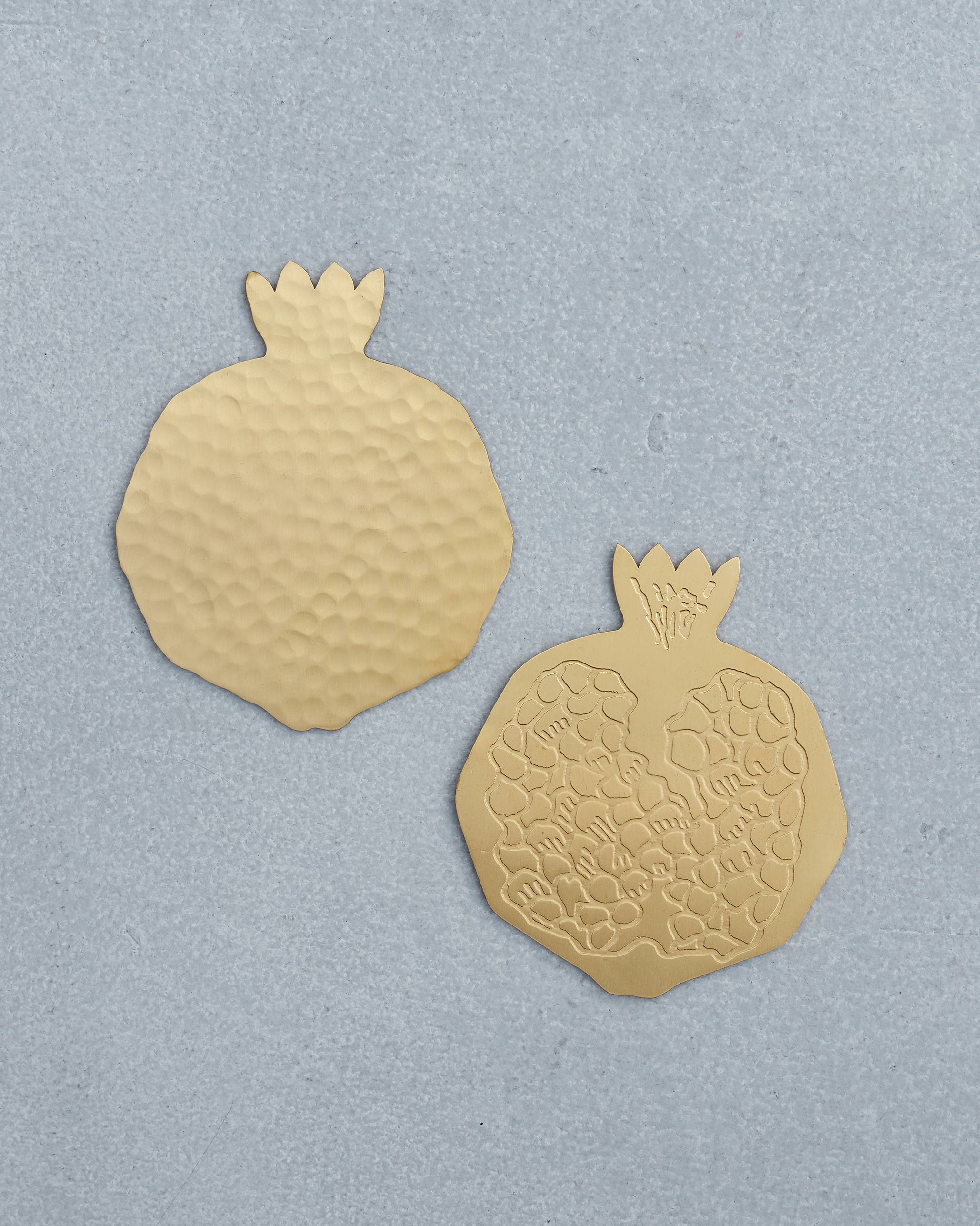 Golden Anar Coasters - Set of 2