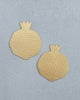 Golden Anar Coasters - Set of 2