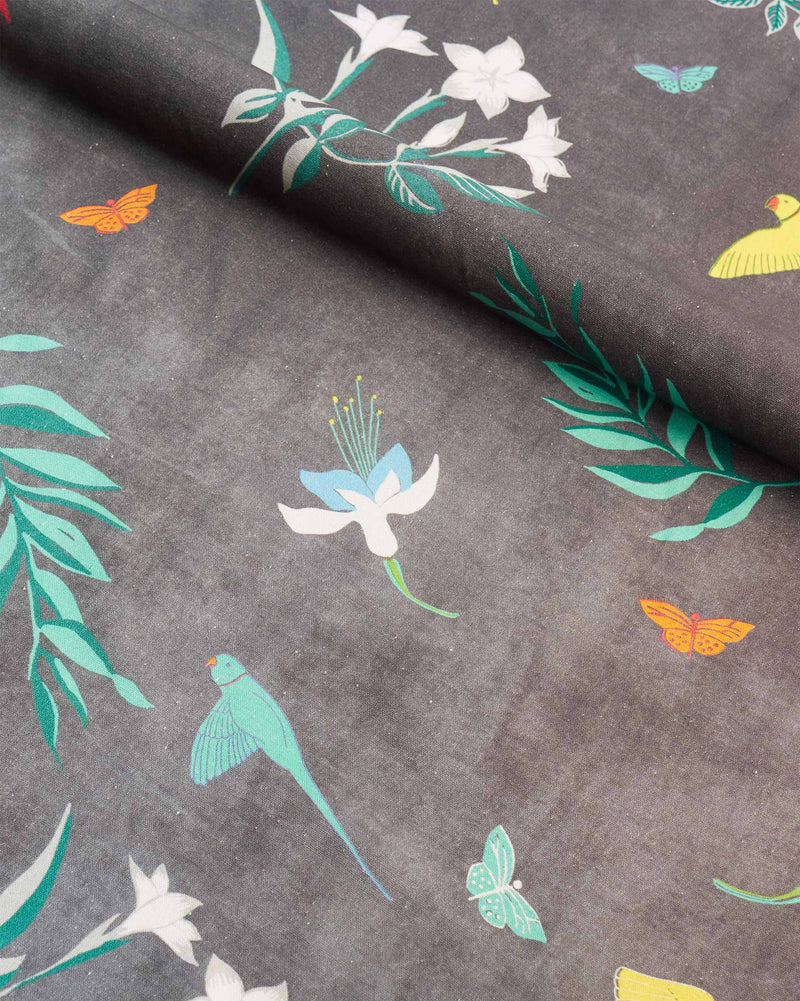 Botanical Fabric- Grey