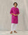 Neckband Kurta - Magenta