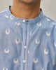 Astral Kurta - Blue & Silver