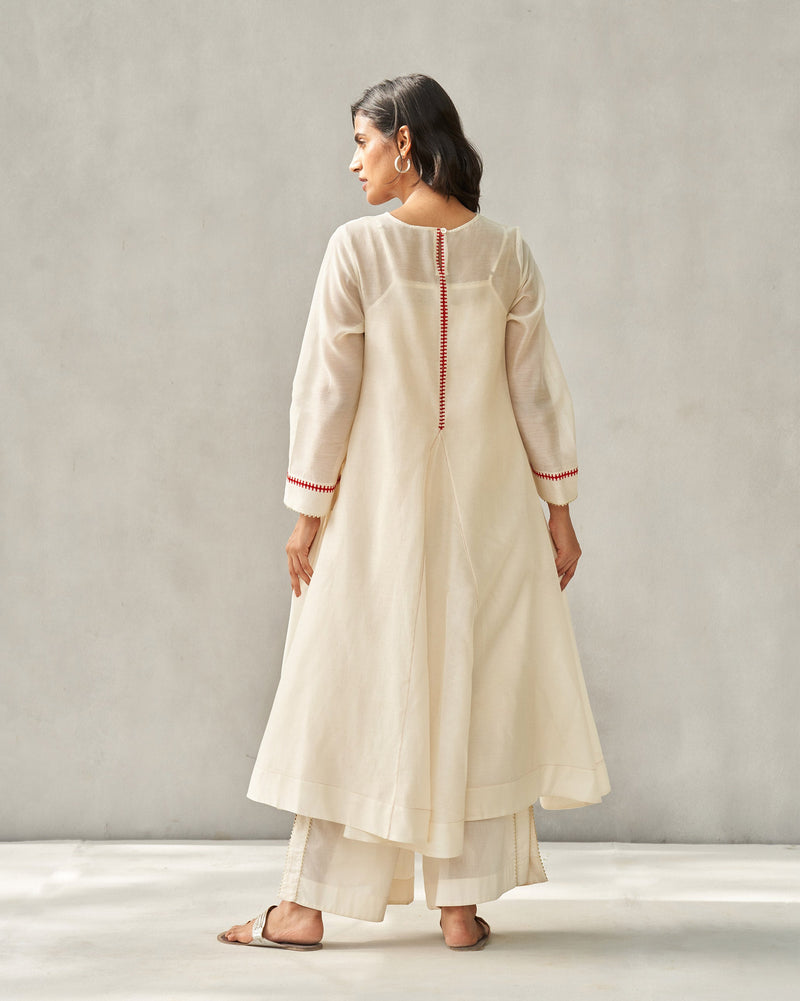 Ayat Kurta with Slip - Ivory