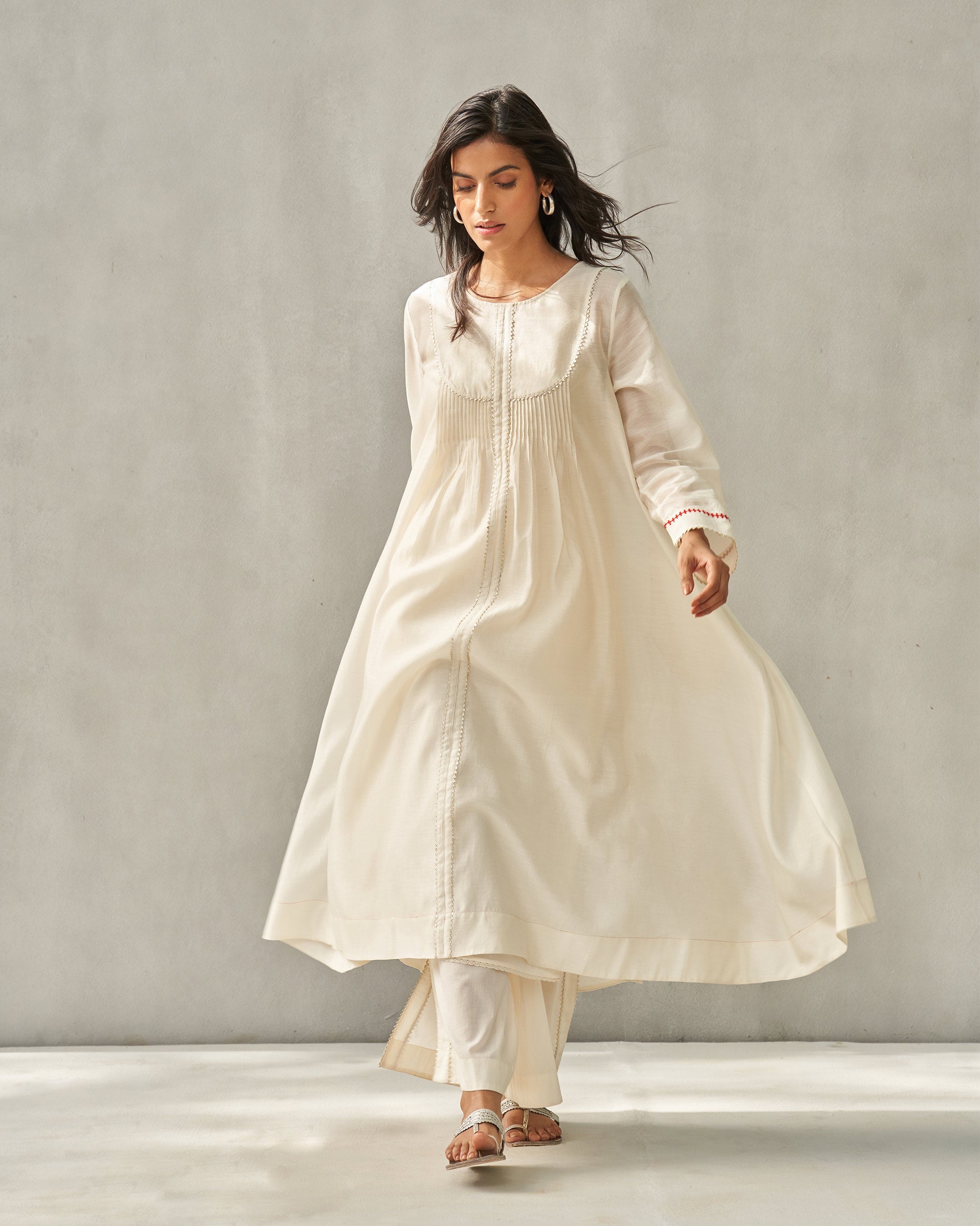 Ayat Kurta with Slip - Ivory