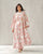 Moon Pleated Kurta - Pink & Silver