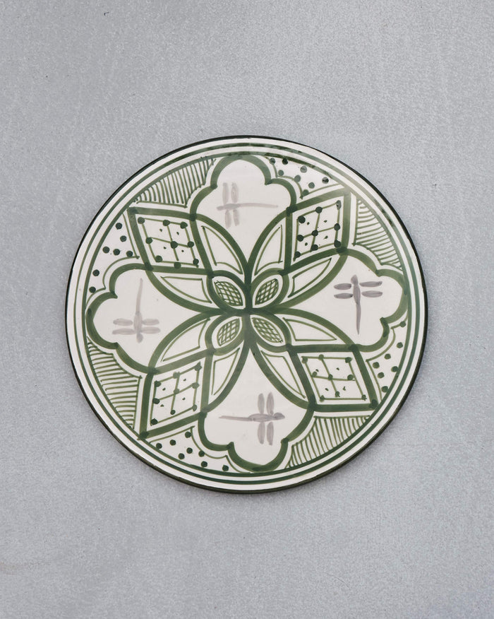 Mosaic Oasis Quarter Plate - Green