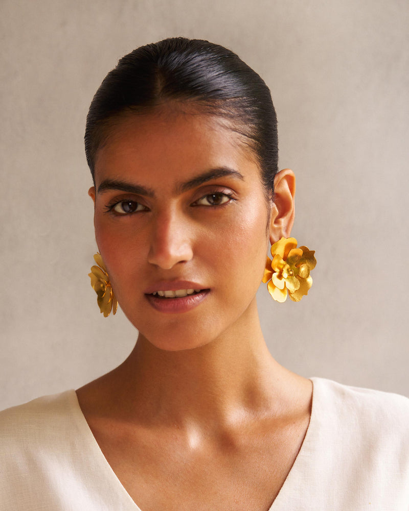 Poppy Earrings - Gold