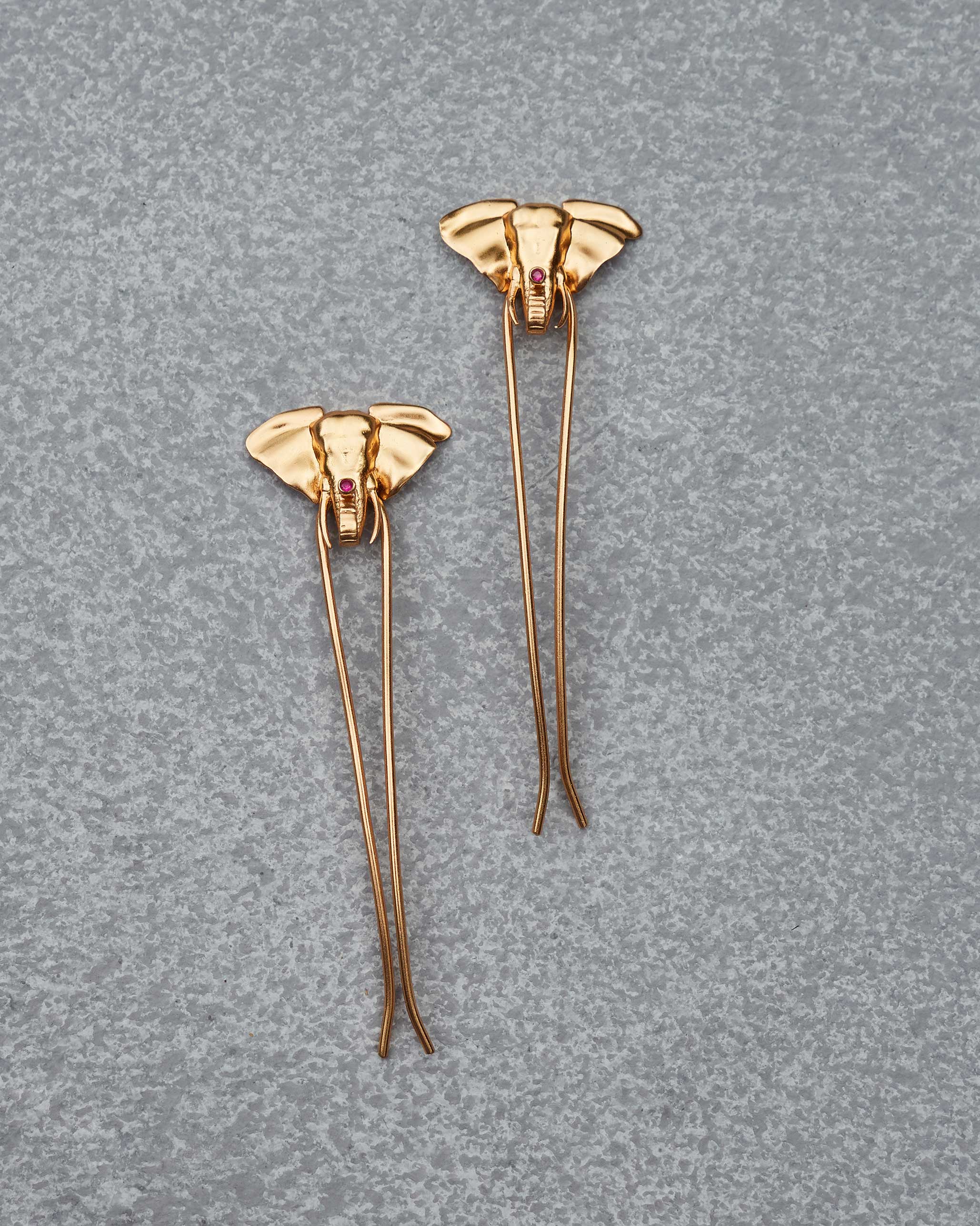 Haathi Hairpin - Gold