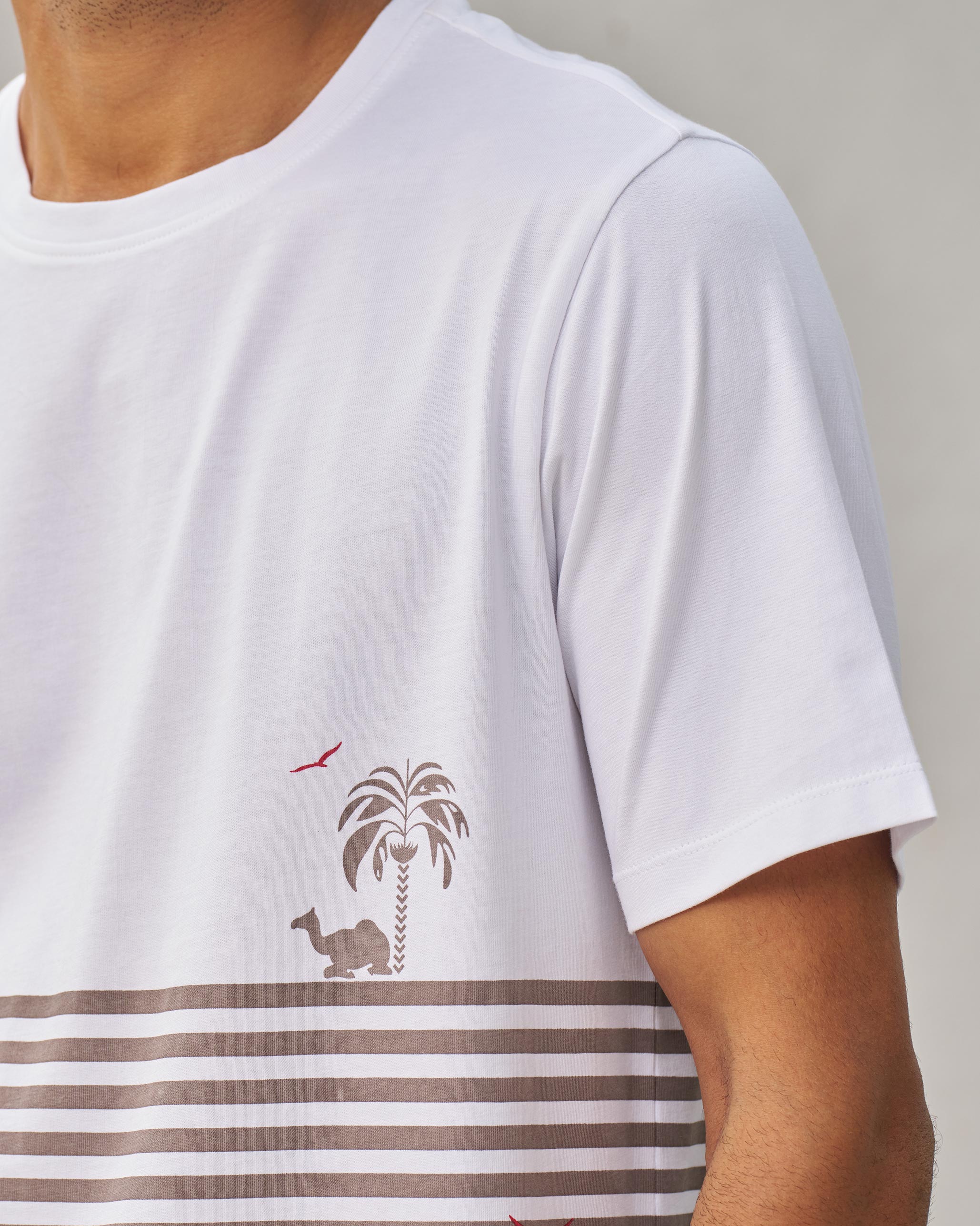 Moroccan Palm T-shirt - White