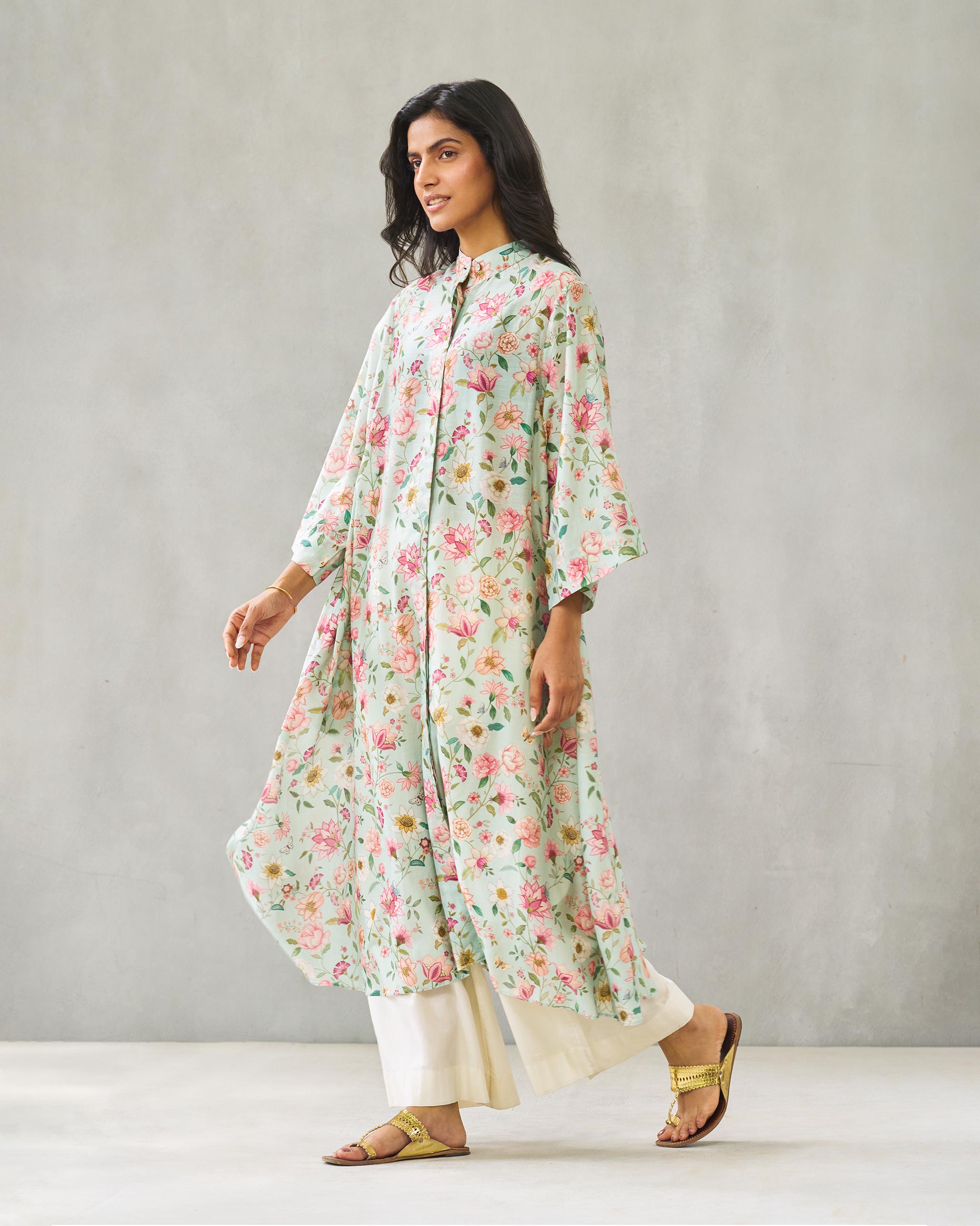 Long Shirt Kurta - Green