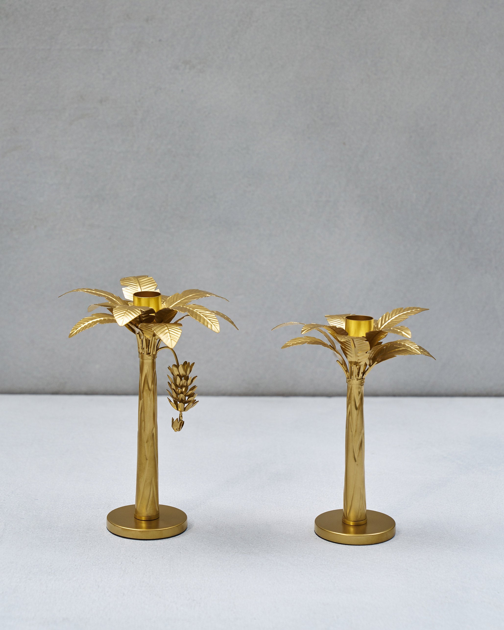 Banana Tree Candle Stands - Set of 2