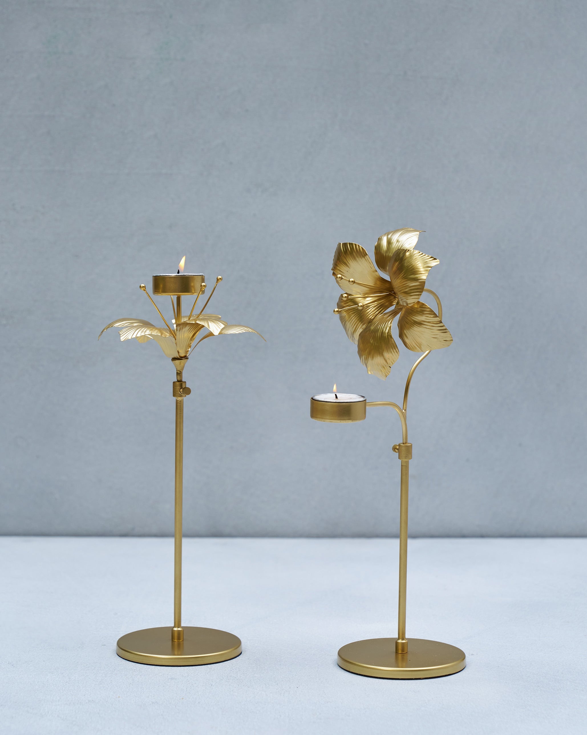 Amaryllis Bloom Tealight Holder - Set of 2