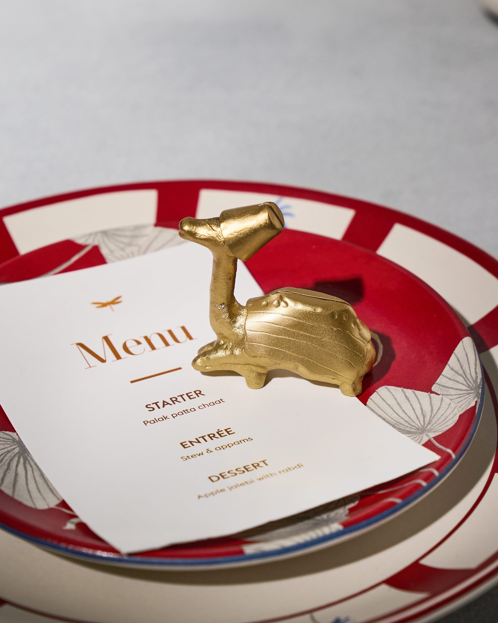 Camel Menu Card Holder