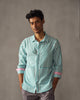 Hunter Shirt - Teal & White Stripes