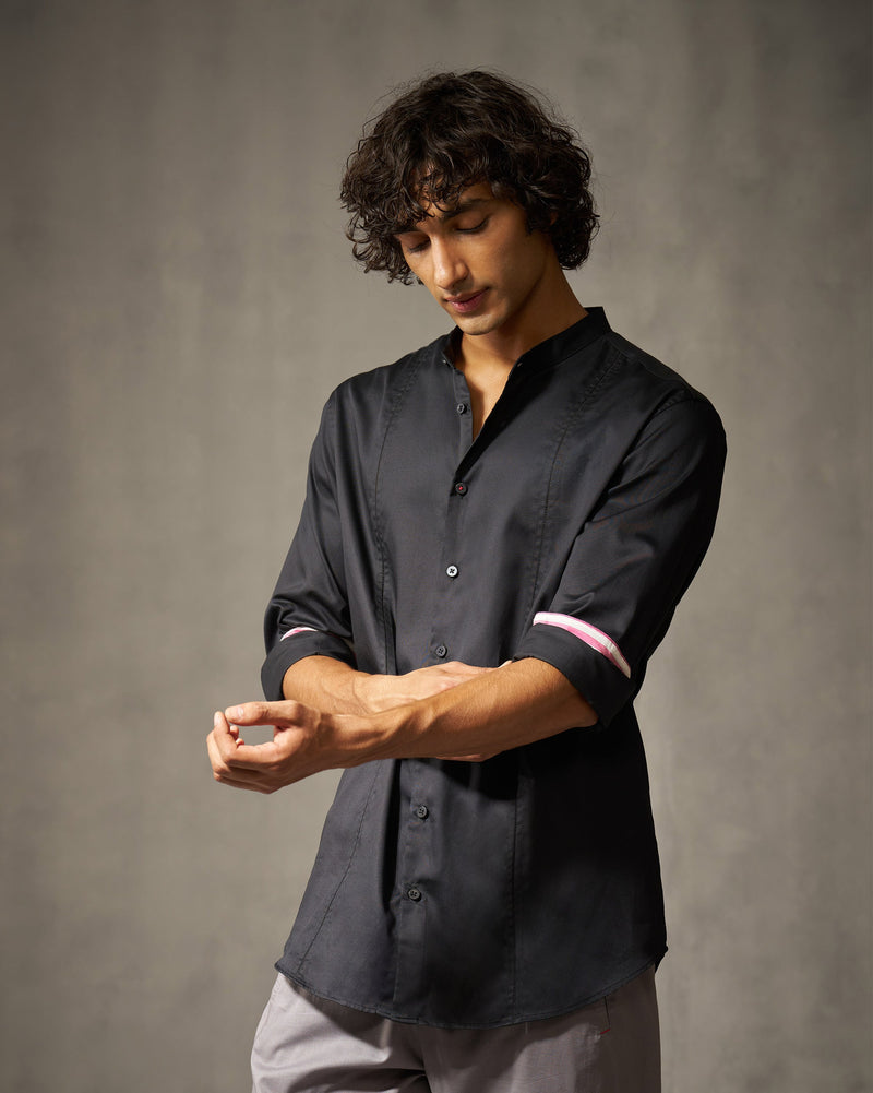 Back Yoke Shirt - Black