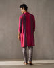 Jashn Kurta - Red & Blue Stripes