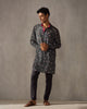 Bouquet Kurta - Charcoal Print