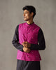 Nehru Jacket - Magenta & Silver Embroidered