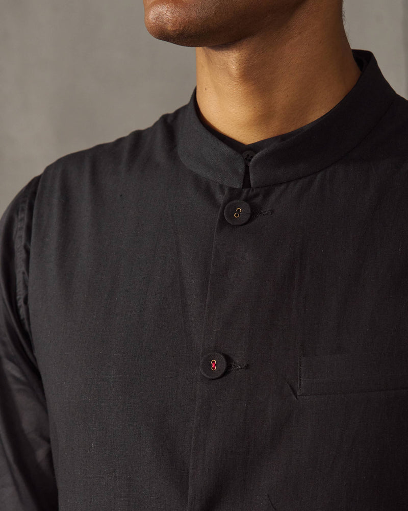 Nehru Jacket - Black