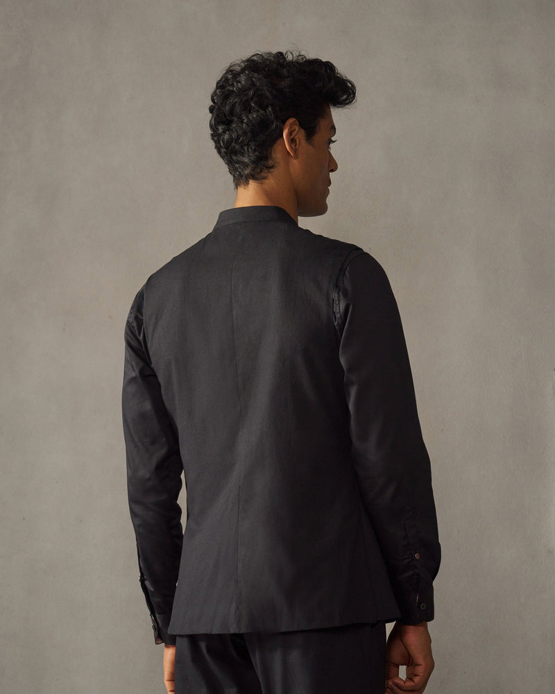 Nehru Jacket - Black