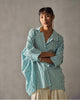 Breeze Shirt - Teal & Ivory