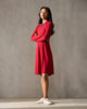 Midi Jersey Dress - Red