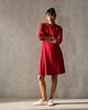 Midi Jersey Dress - Red