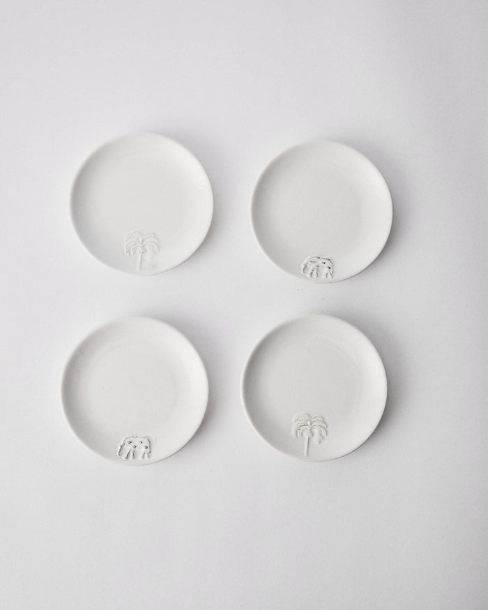 Ele Palm Tapas Plate - Set of 4