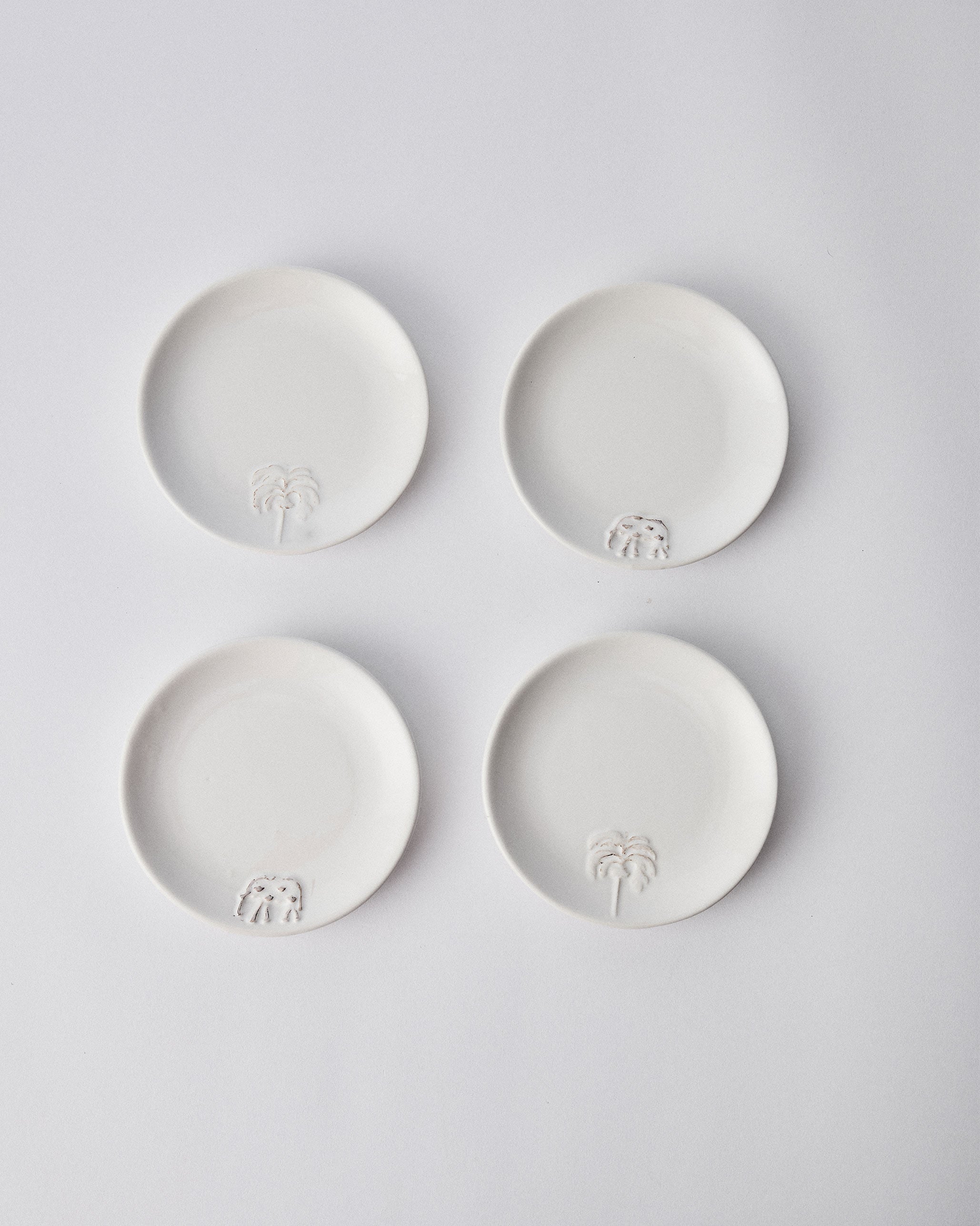 Ele Palm Tapas Plate - Set of 4