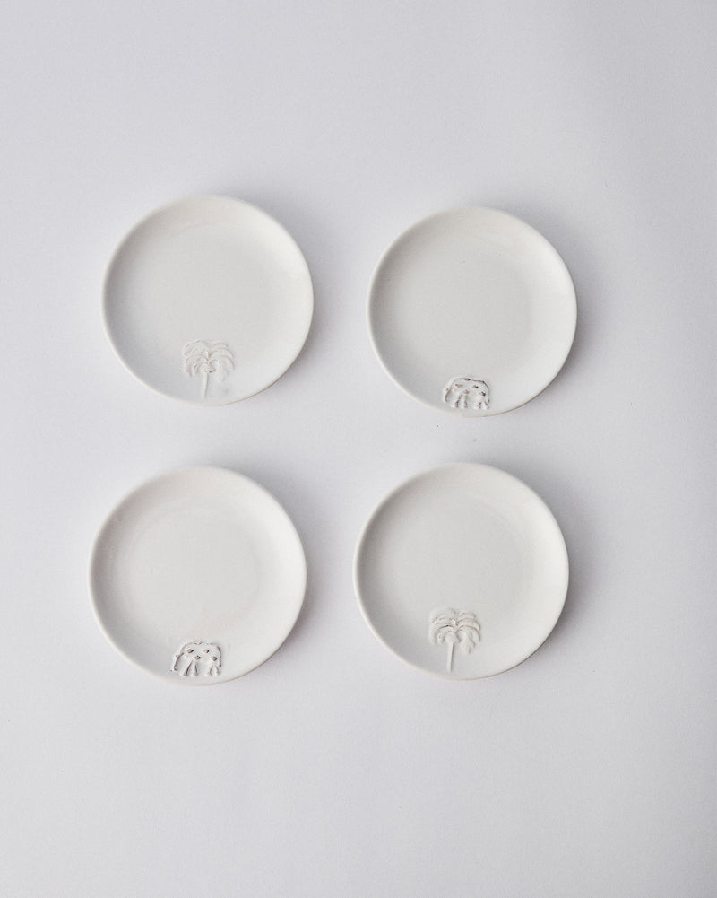 Ele Palm Tapas Plate - Set of 4