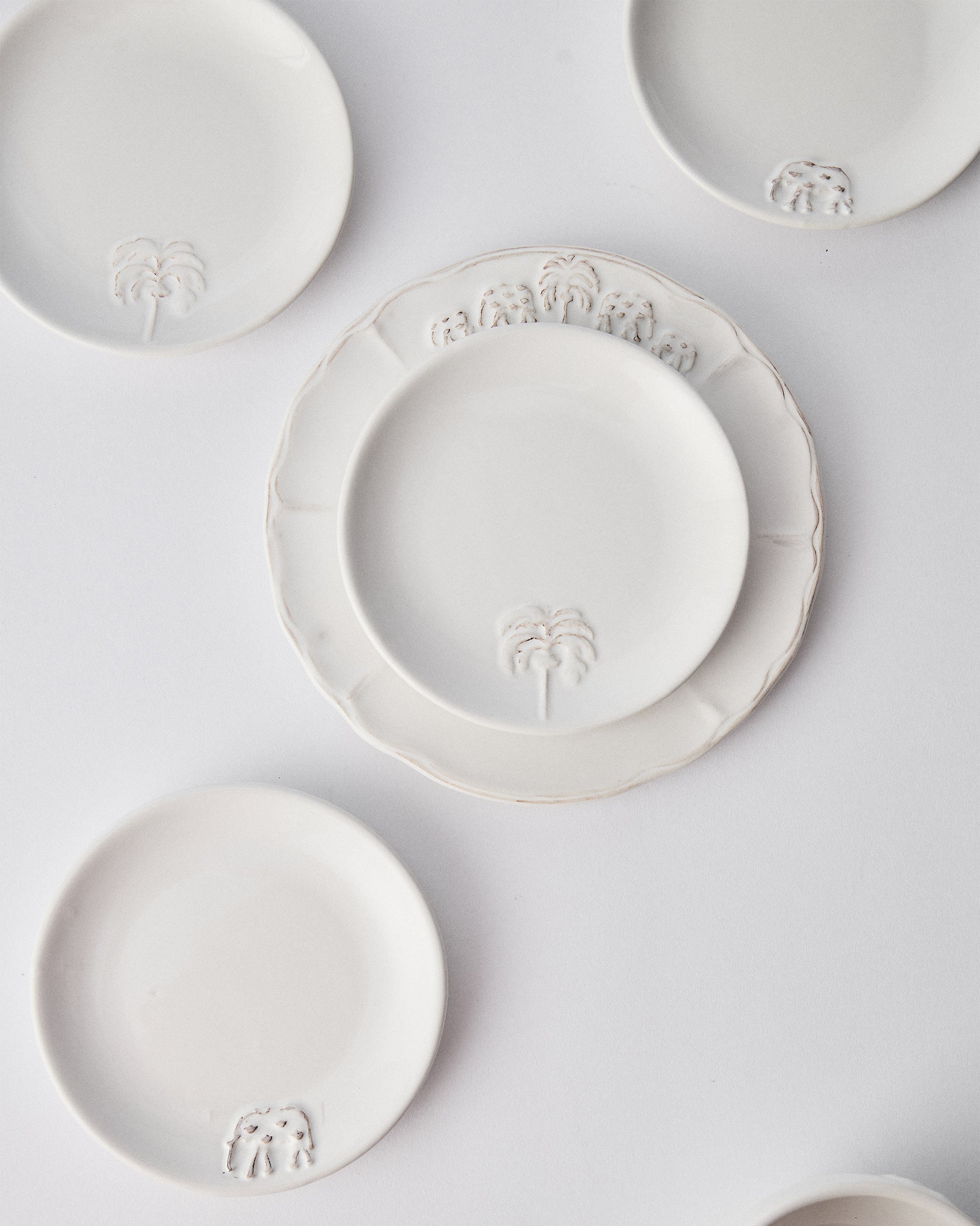 Ele Palm Tapas Plate - Set of 4