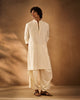 Awadh Kurta - Ivory Chikankari