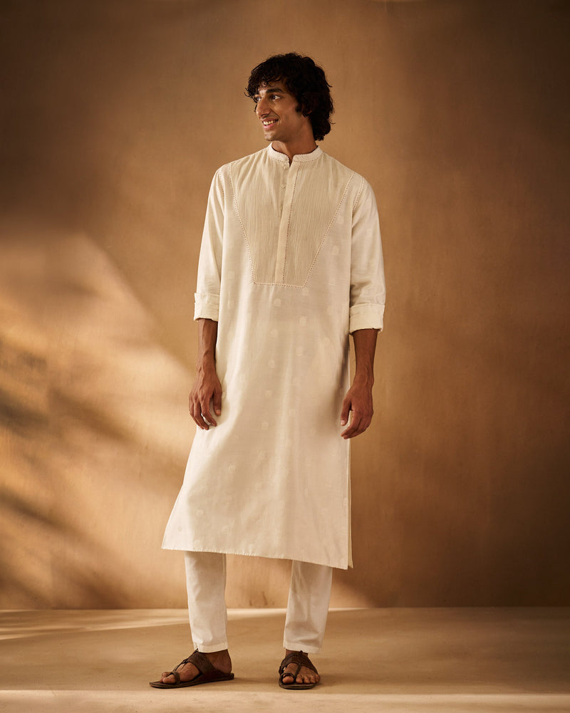 Talha Kurta - Ivory