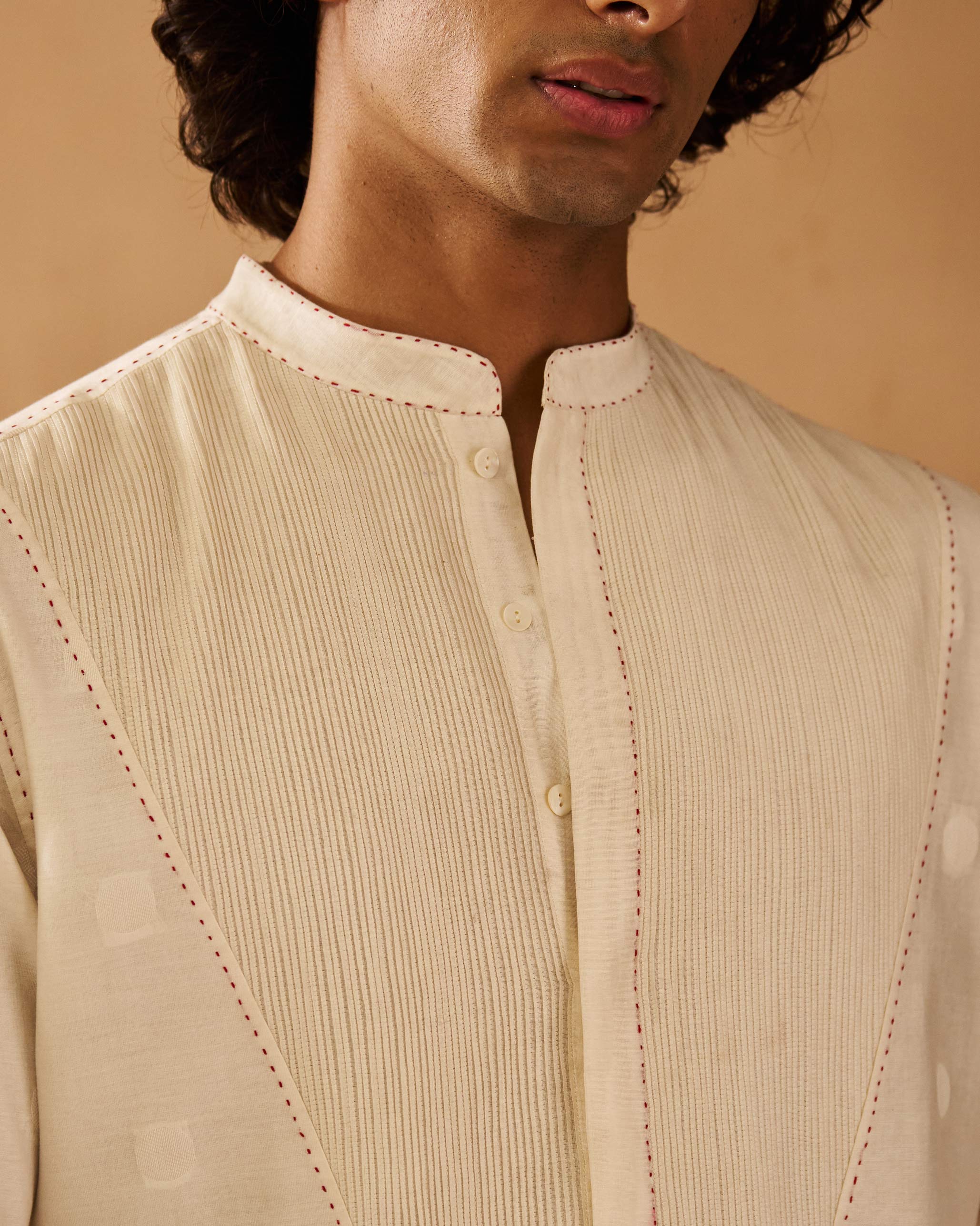 Talha Kurta - Ivory