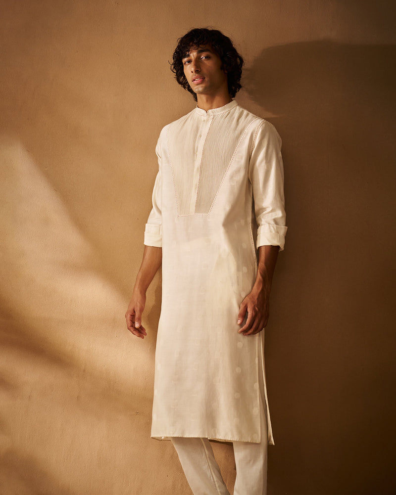 Talha Kurta - Ivory