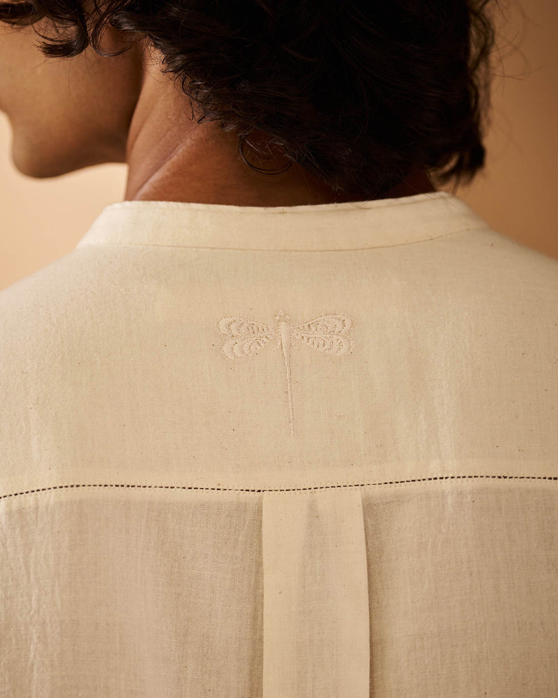 Ibn Kurta - Ivory Embroidered