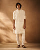 Abra Kurta - Ivory Embroidered