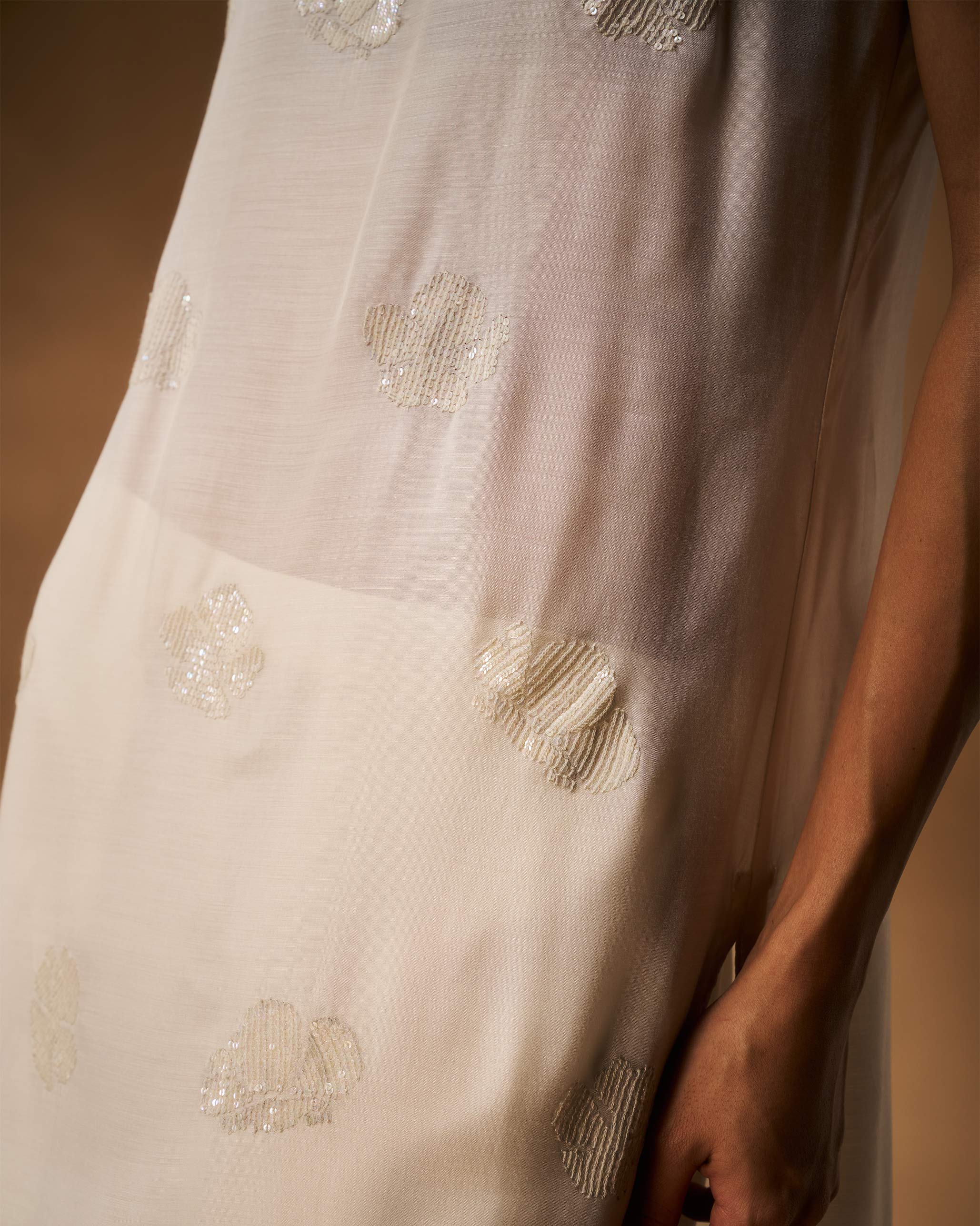 Shimaz Camisole - Ivory Hand Embroidered