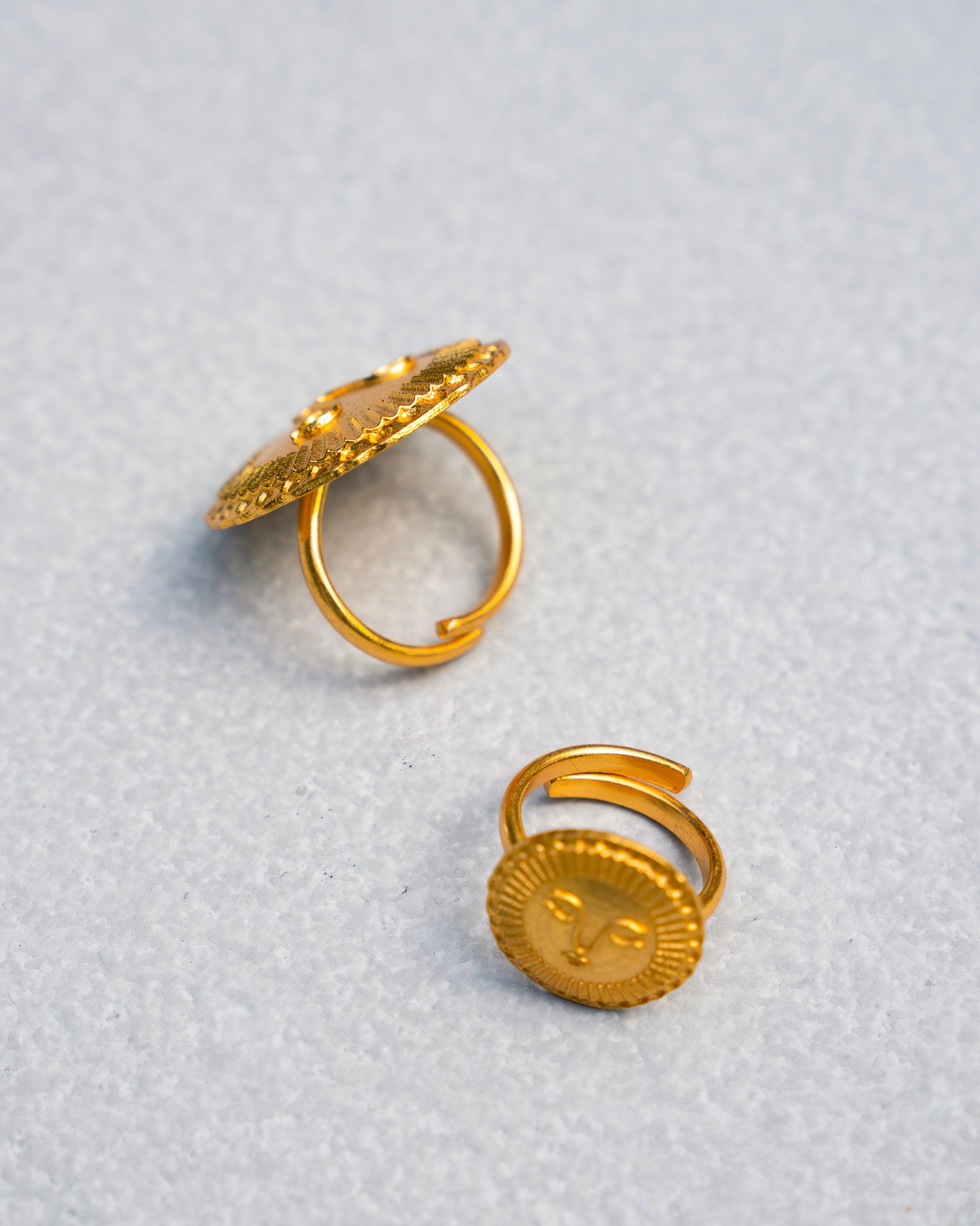 Sunray Rings (Set of 2) - Gold