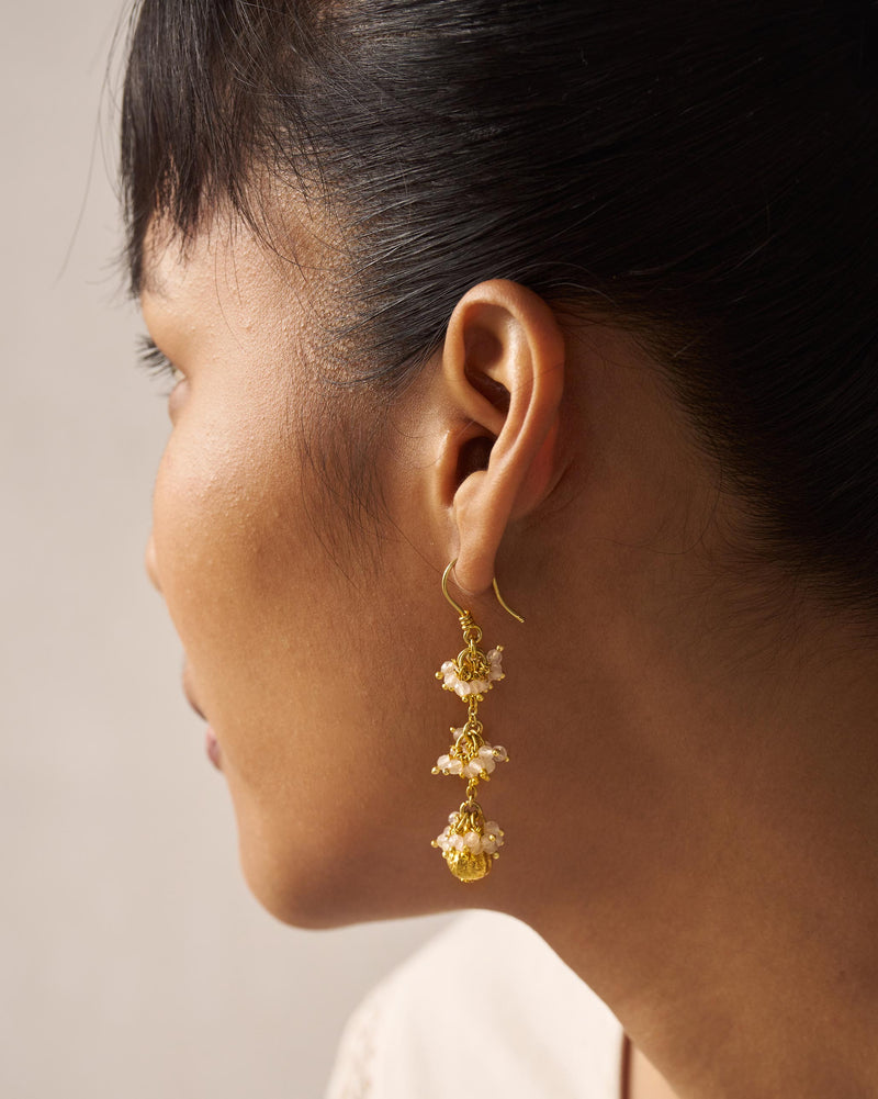 Poppy of Troy Earrings - Gold