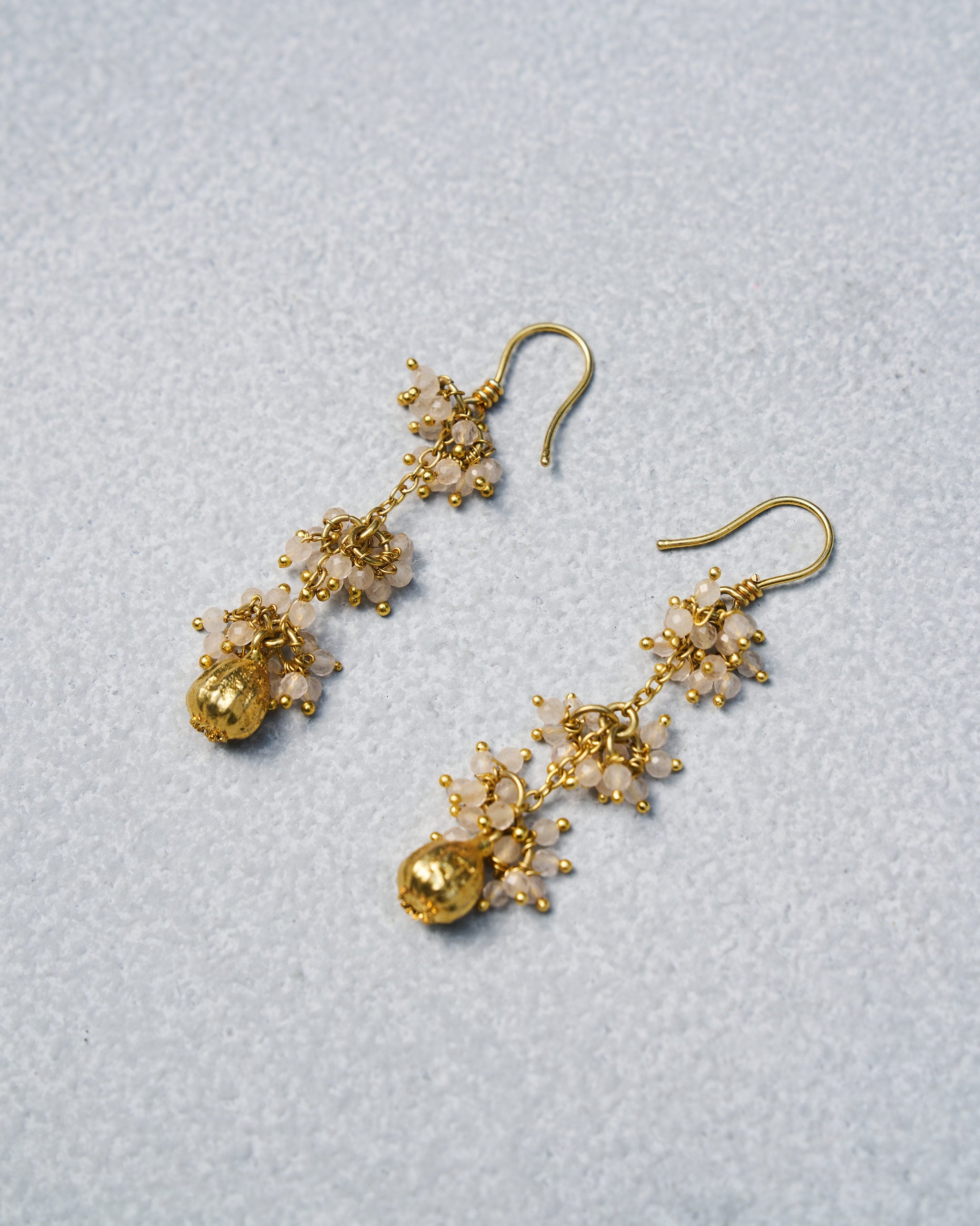 Poppy of Troy Earrings - Gold